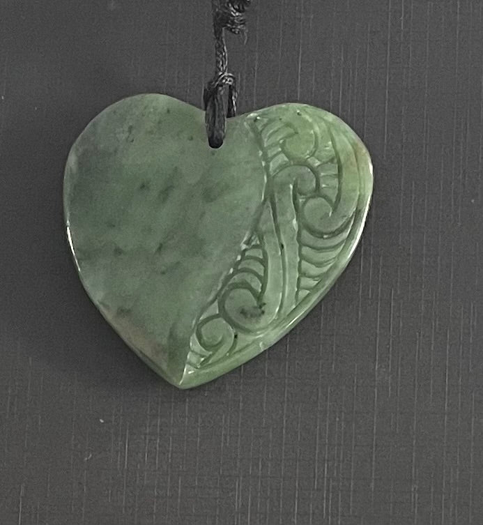 Greenstone Pounamu Heart