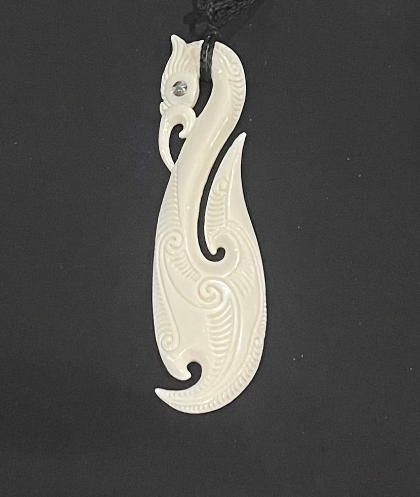 Manaia Pendant - Bone Carving