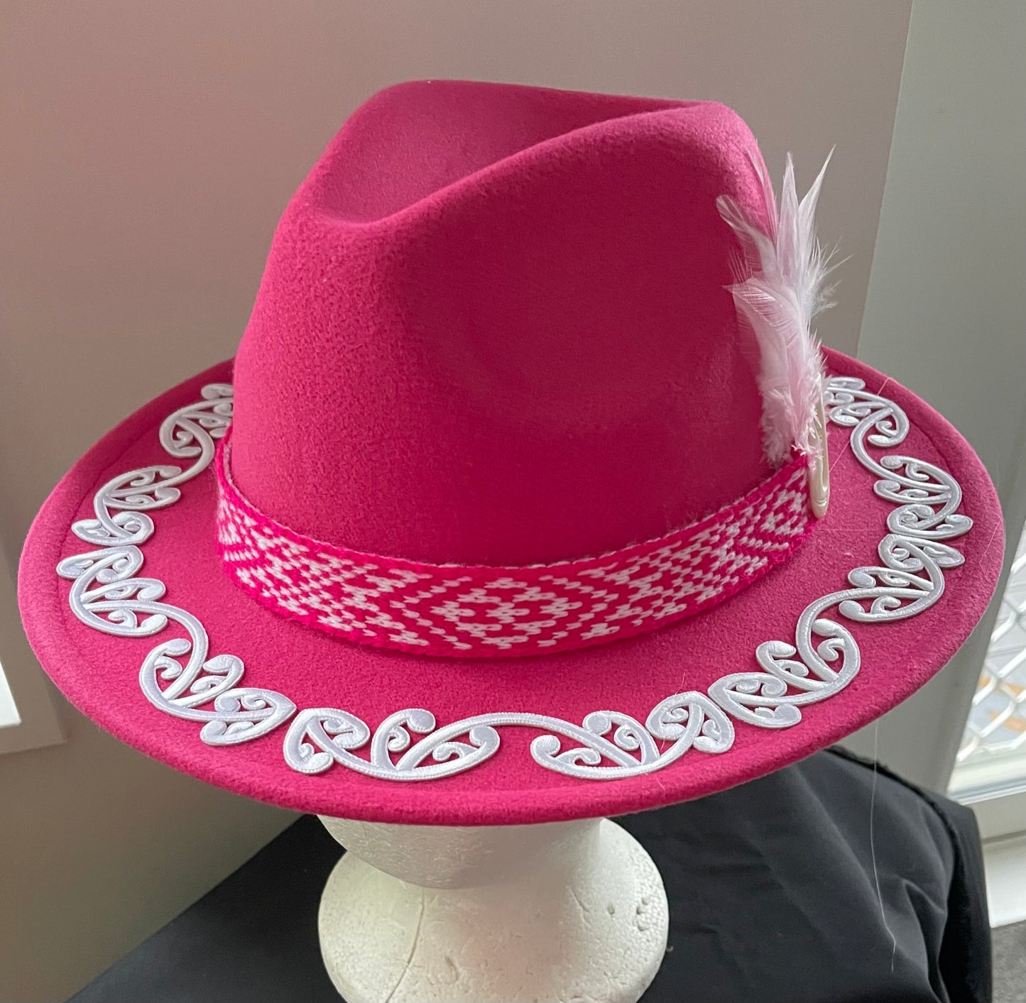 Potae - Pink Fedora Felt Hat