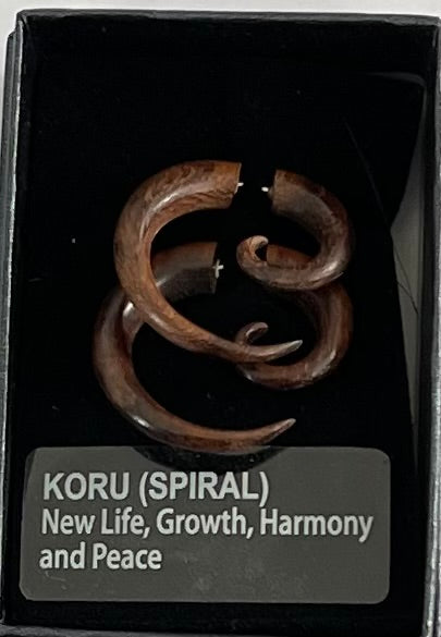 Wood Koru- Earrings