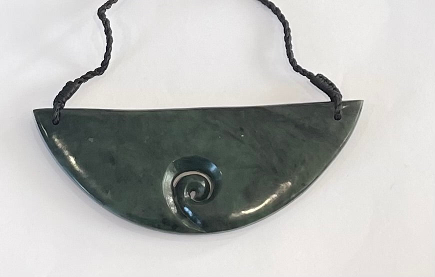 Greenstone Pounamu koru Breastplate