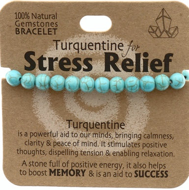 Gemstone Crystal Bracelet pendant set- Stress Relief