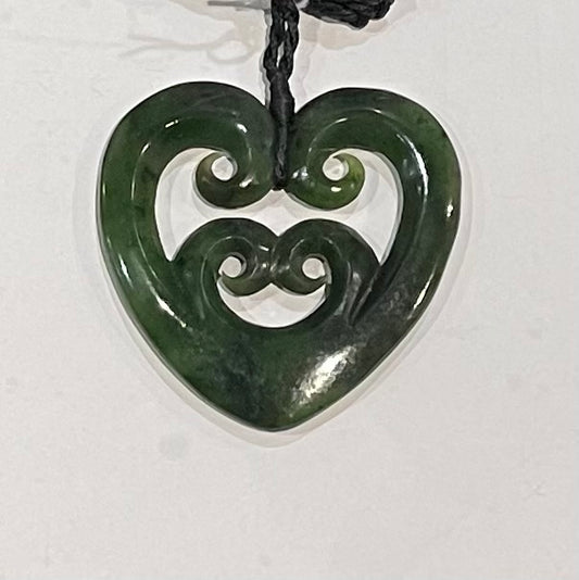 Four Koru Hearts - Pounamu Necklace