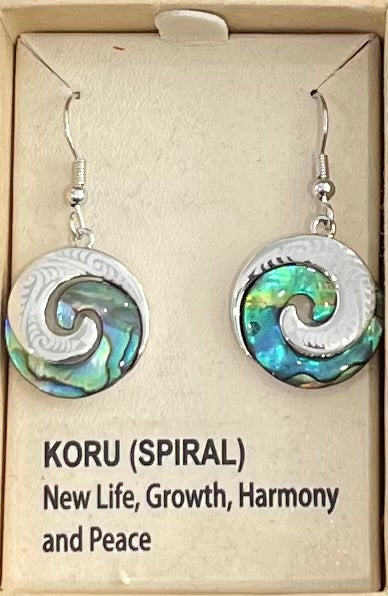 Paua Koru Earrings