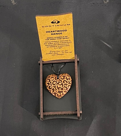 Heartwood Heart Pendant