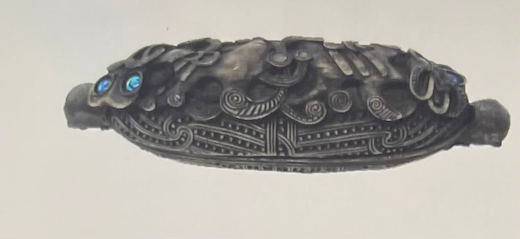 Large Polystone Waka Huia Feather Box - Resin Art NZ