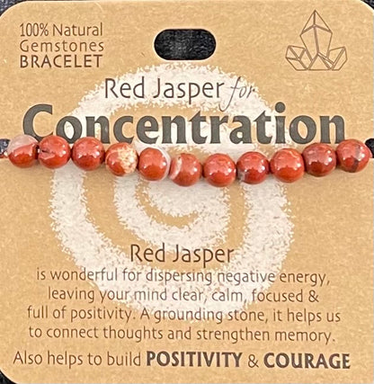 Gemstone Crystal Bracelet and pendant set - Concentration