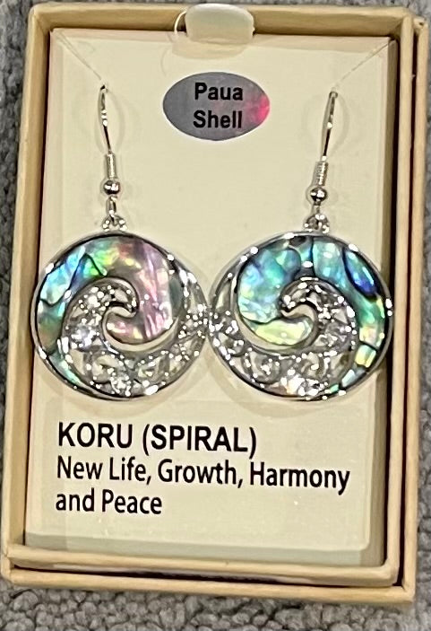 Paua Koru Earrings