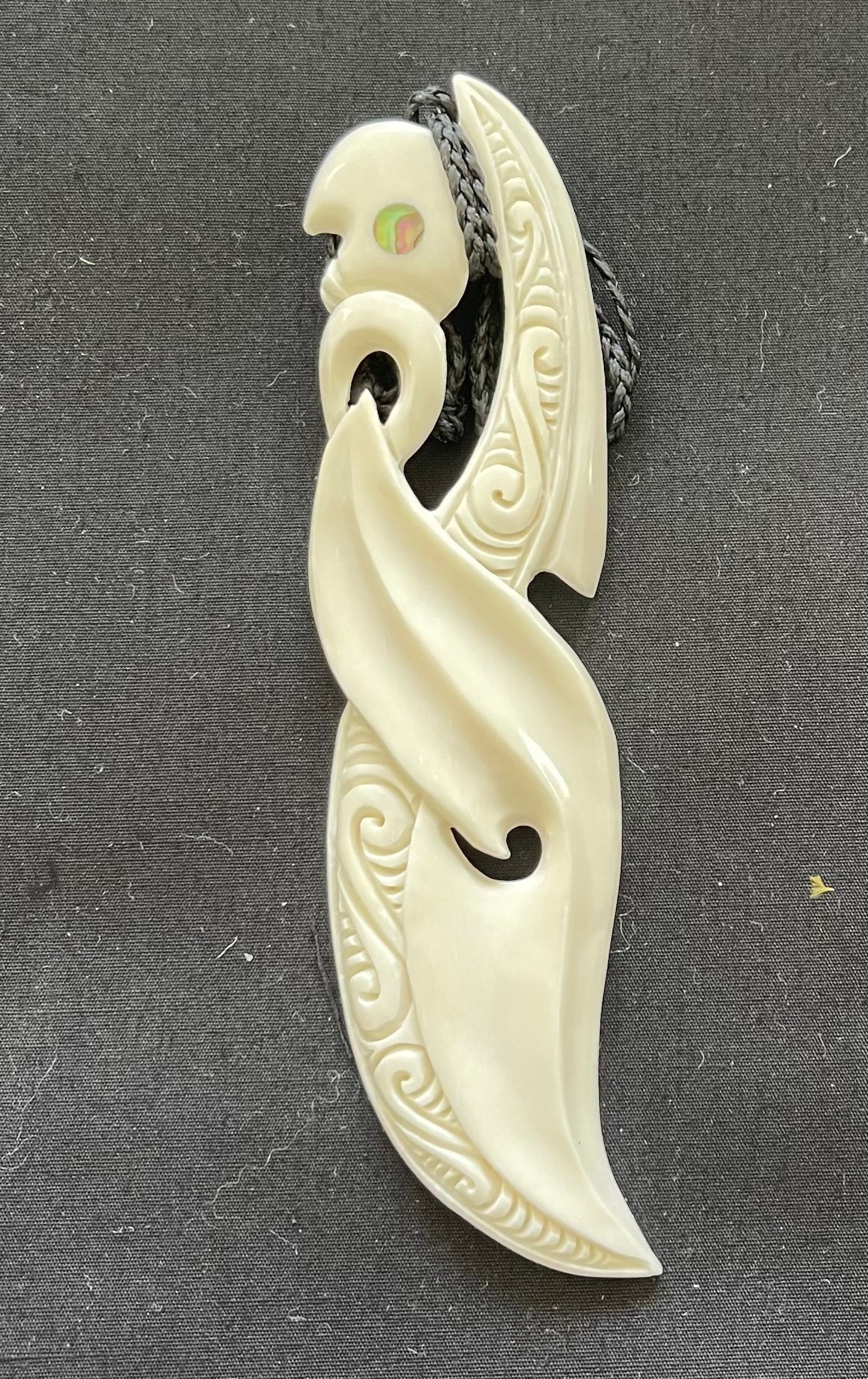 Manaia Necklace - NZ Bone Carving - Manaia Carving