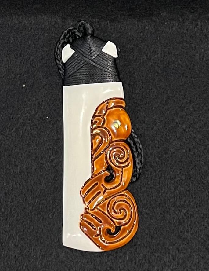 Hei Tiki For sale - Hei Tiki Necklace - Maori Bone Carving