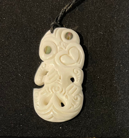 Tiki Necklace - Bone Carving