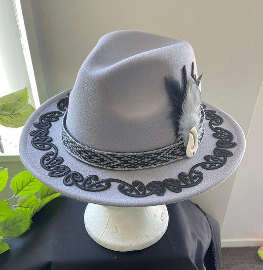 Potae - Grey Fedora Felt Hat