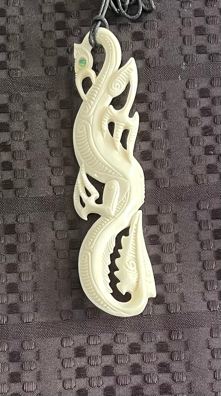 Manaia Pendant - Bone Carving