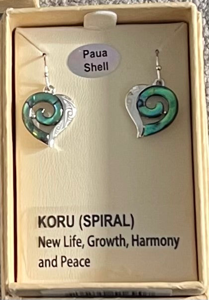 Paua koru Earrings