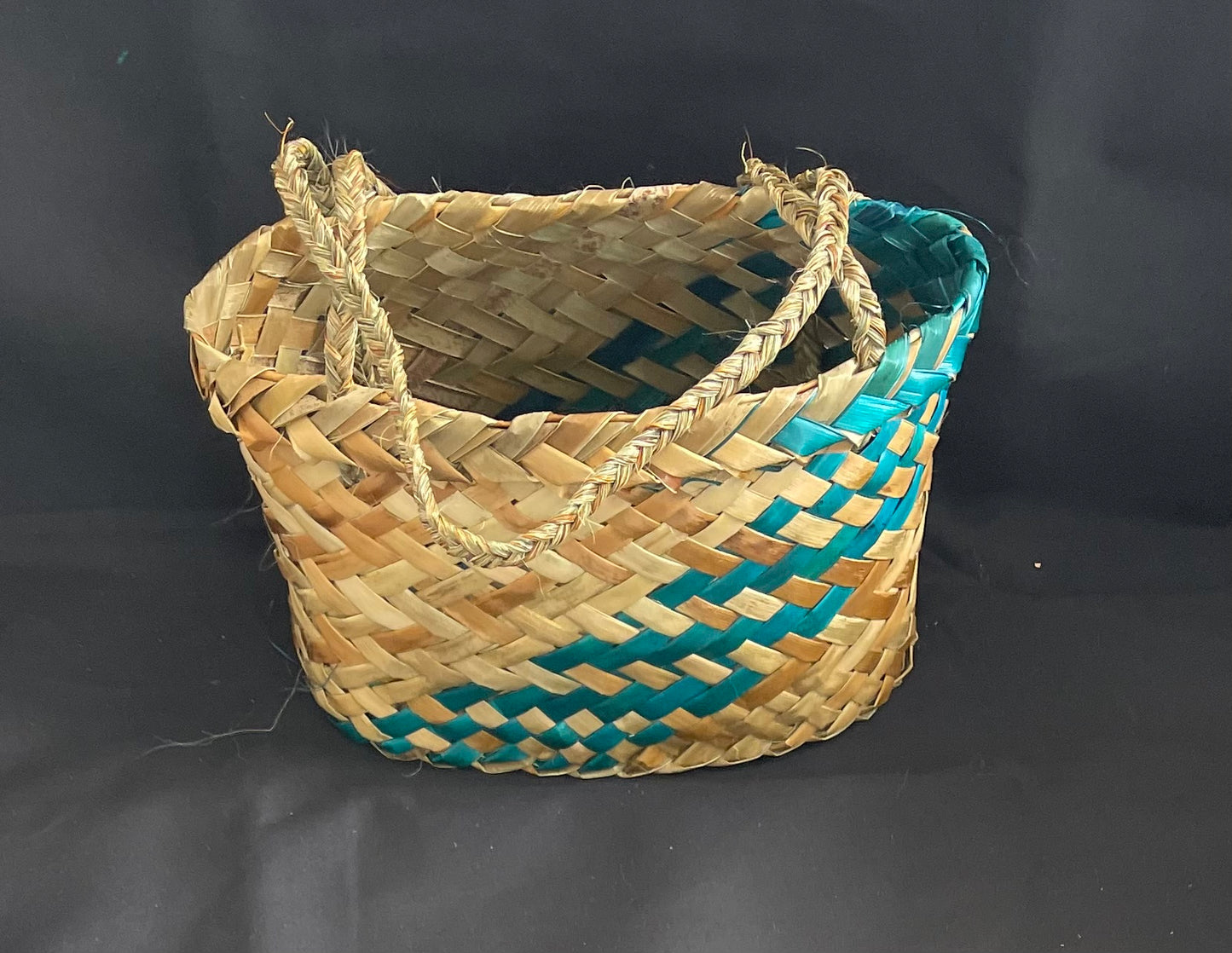 Flax kete turquoise