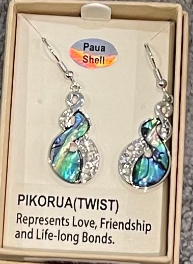 Paua Twist Earrings