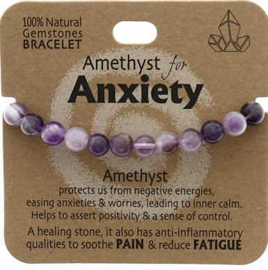 Gemstone Crystal bracelet -  Anxiety