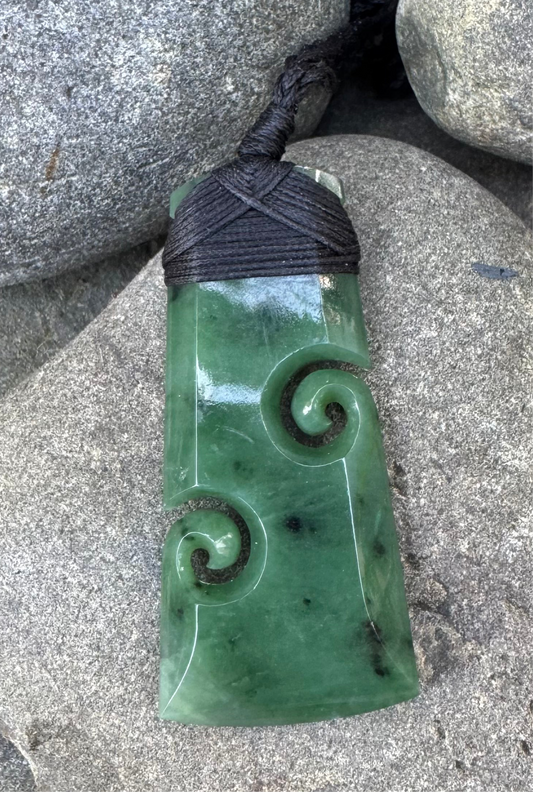 Toki with Koru Pounamu Necklace*