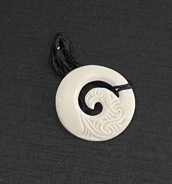 Koru Necklace - Bone Carving