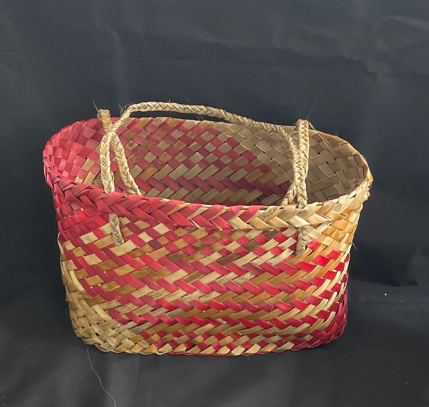 Large Flax kete red