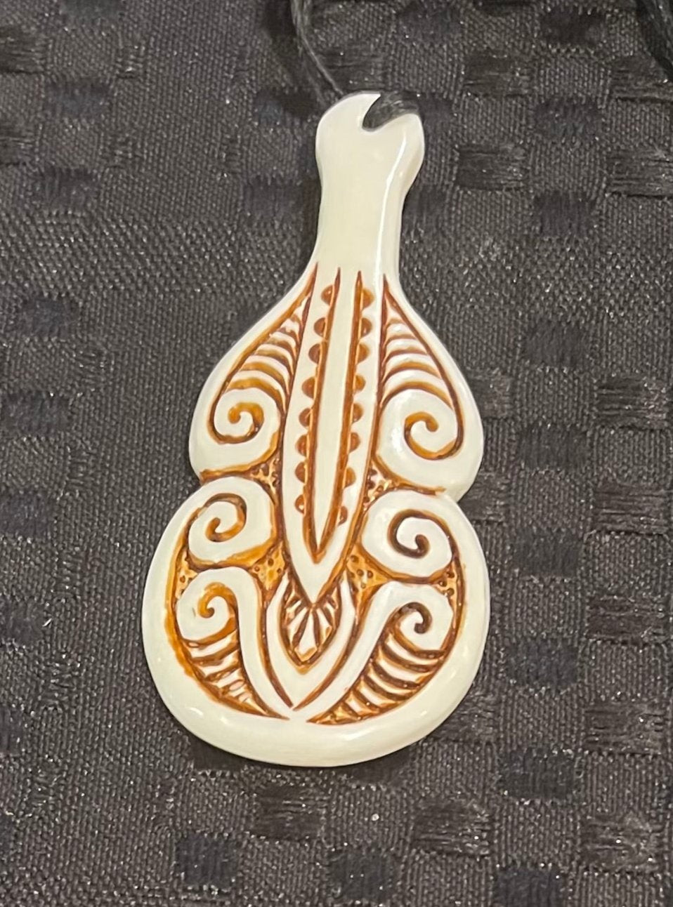 Patu Necklace - Bone Carving NZ - Bone Necklace