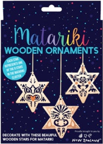 Matariki Star Set - Wooden Ornament