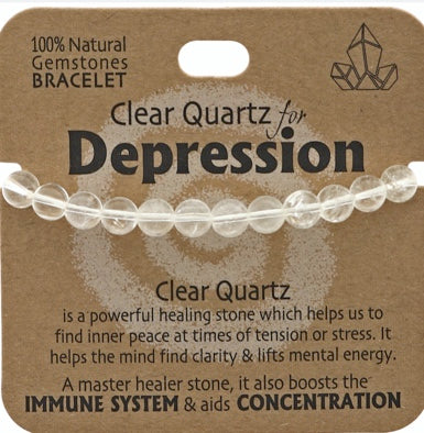 Gemstone Crystal bracelet -  Depression