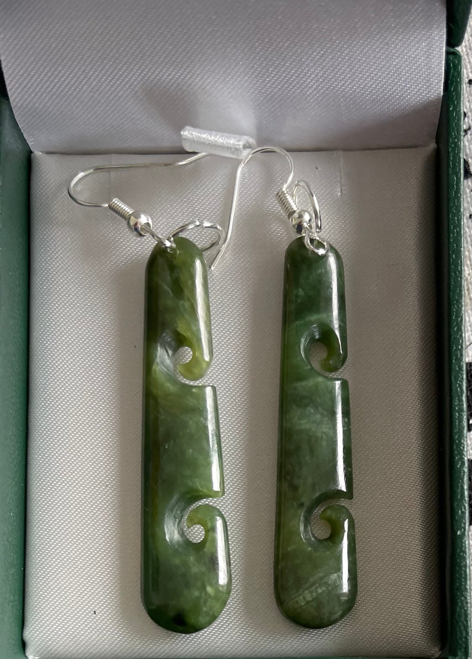 Toki Greenstone Earrings - Pounamu Earrings - Pounamu NZ