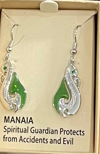 Manaia Jade Heart Earrings