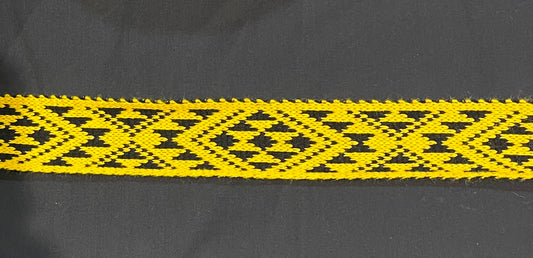 Gold and Black Pātiki - Taniko Band 2 in
