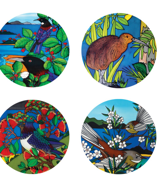 Ceramic Bird Coasters