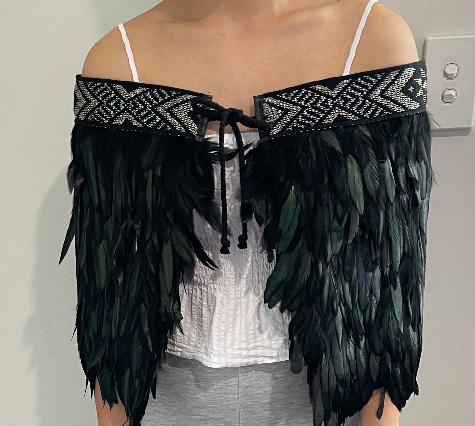 Feathered Cloak - Maori Korowai - Traditional Korowai Cloak