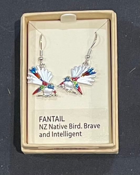 Coloured Fantail Earrings
