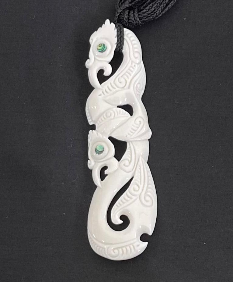 Manaia Carving - Bone Carving Desings- Maori Necklace