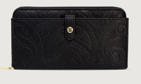 Maori Design Wallet Fitzroy - Miriama Grace Smith Black