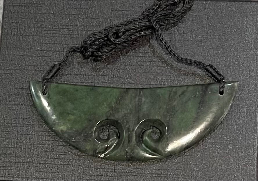 Greenstone Pounamu Koru Breastplate