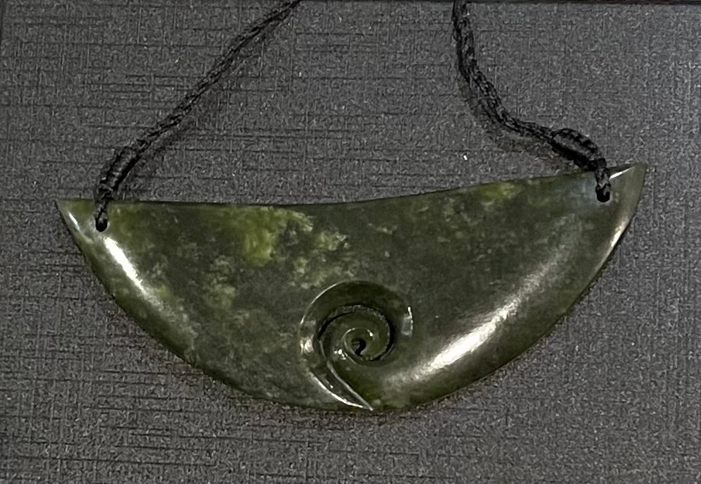 Greenstone Pounamu koru Breastplate