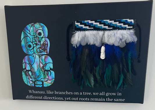 Tiki Korowai On Canvas With a Saying