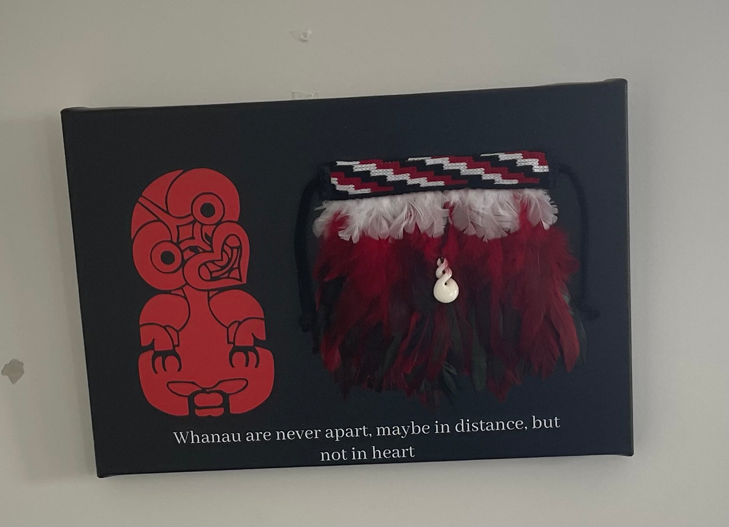 Tiki Korowai On Canvas With a Saying