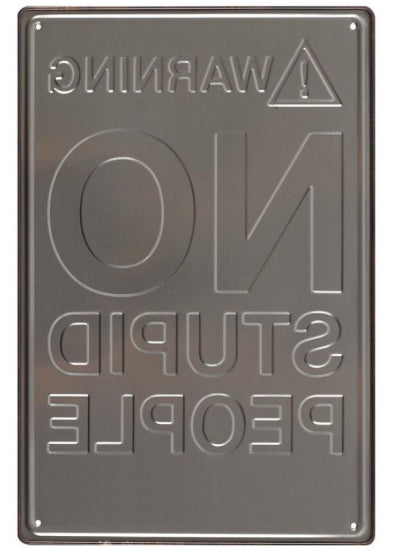 Embossed Tin Sign