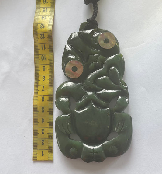 12cm Maori Tiki Pounamu Necklace 4