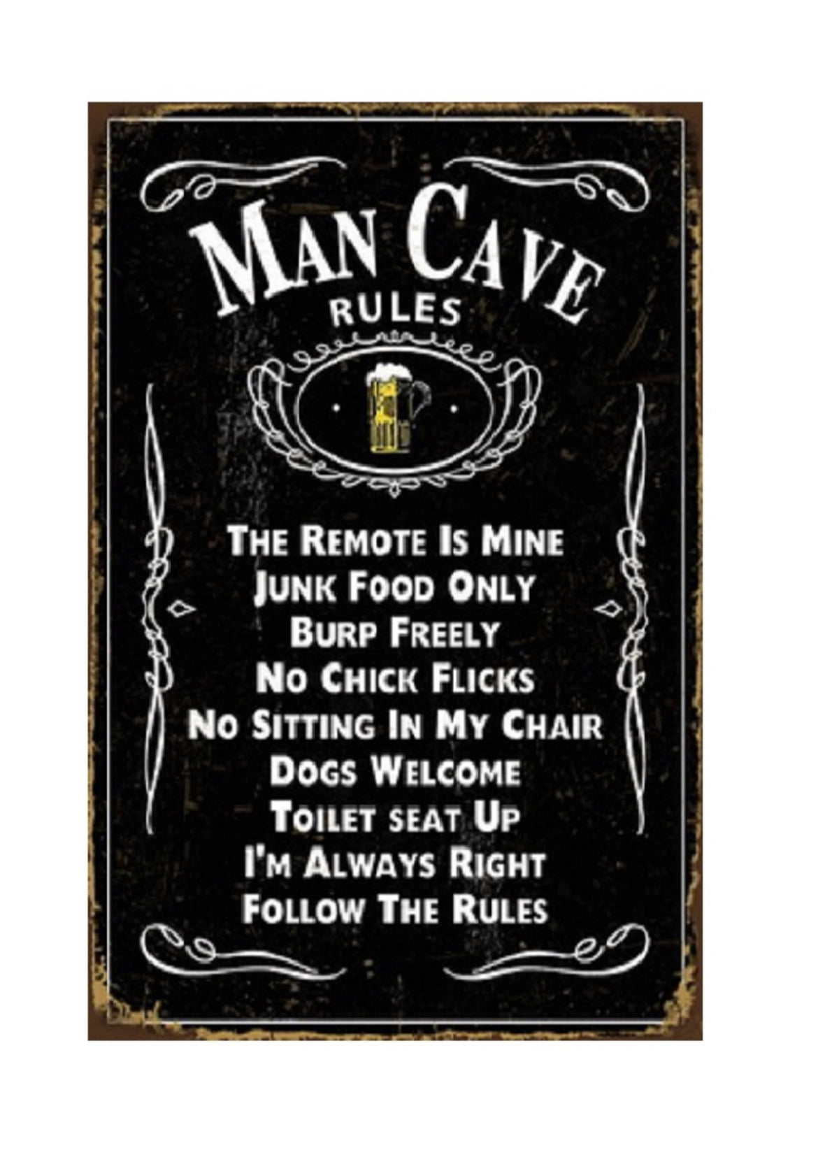 Embossed Tin Sign
