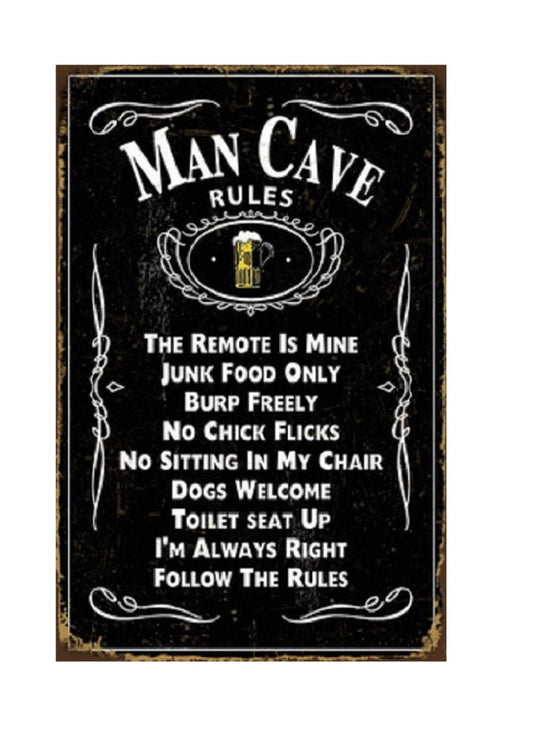 Embossed Tin Sign