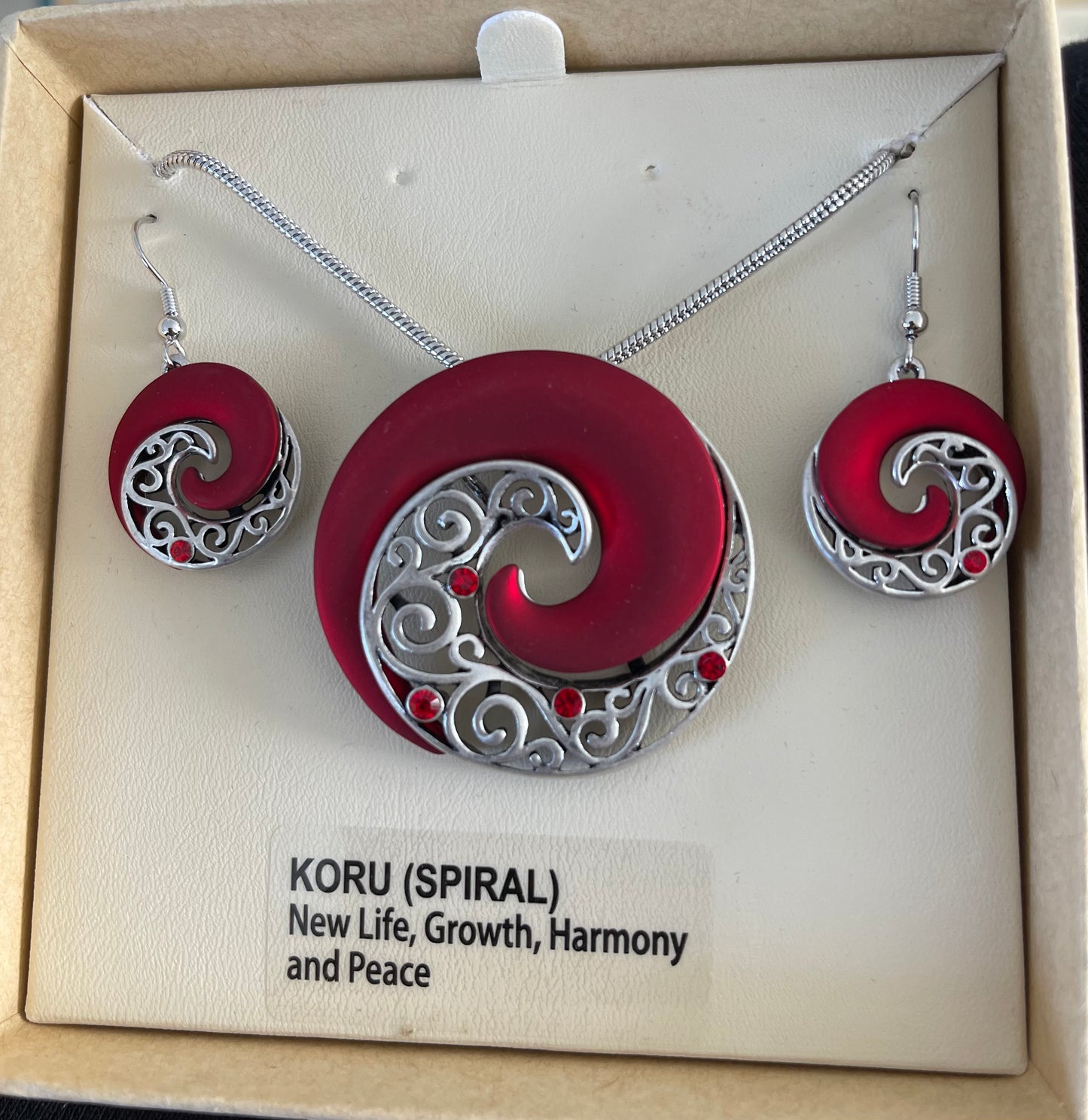 Koru Necklace and Earrings