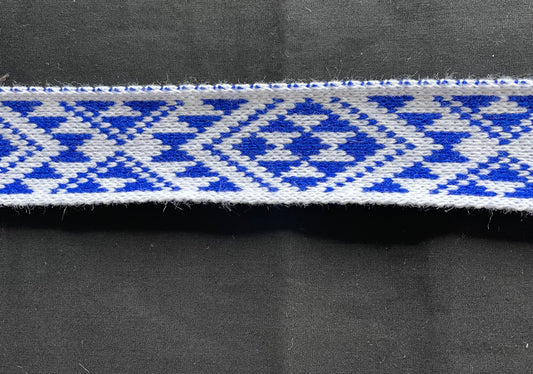 Royal blue and white- Taniko Band 2in