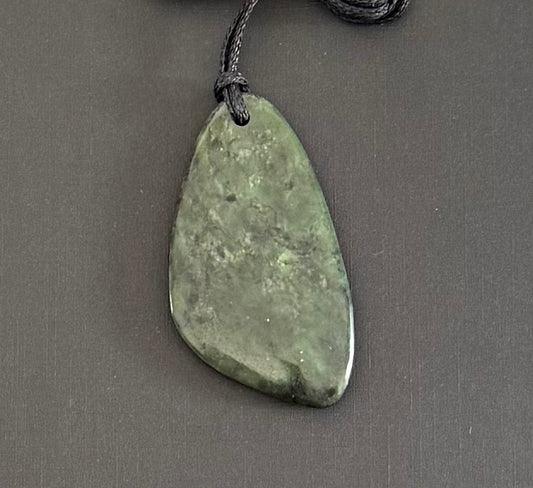 Freeform Greenstone Pendant 3