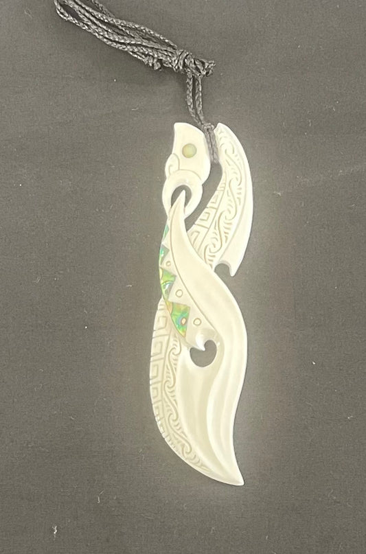 Manaia Pendant - Bone Carving