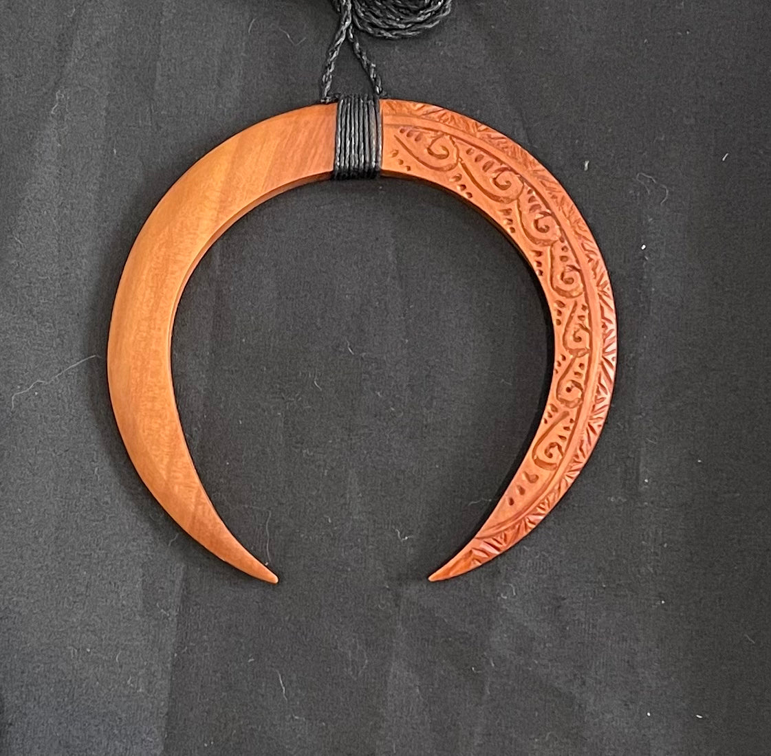 Wooden Pigs Tusk Design Carving