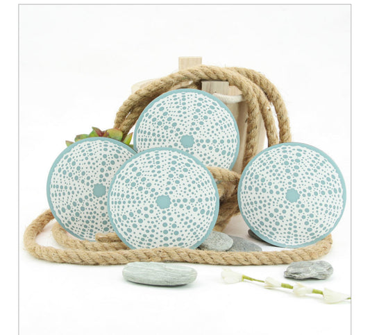 Printed Kina Coasters  x 4