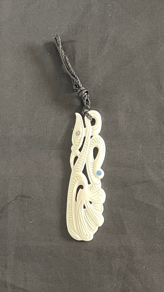 Stylist Manaia Pendant - Bone Carving